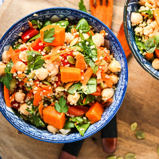 Sweet Potato, Quinoa, and Chickpea Salad