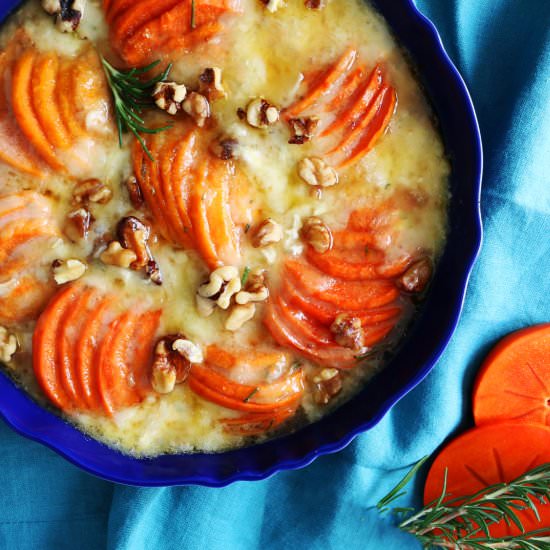 Honeyed Persimmon and Brie