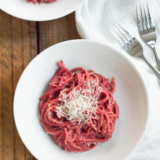 Beet Butter Spaghetti