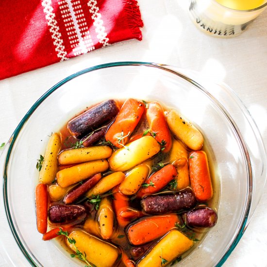 Whisky Glazed Baby Carrots