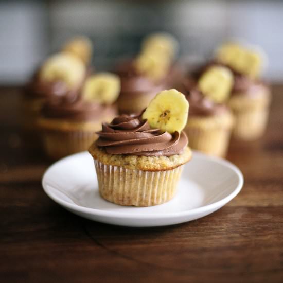 Banana & Chocolate Cupcakes