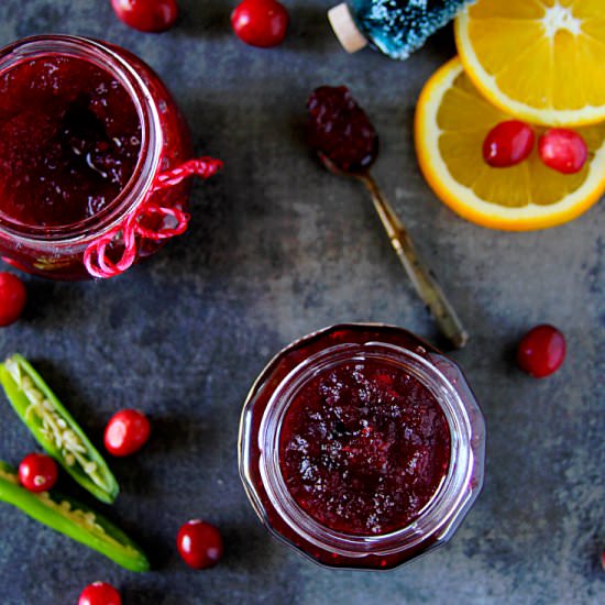 CRANBERRY SERRANO PEPPER JAM