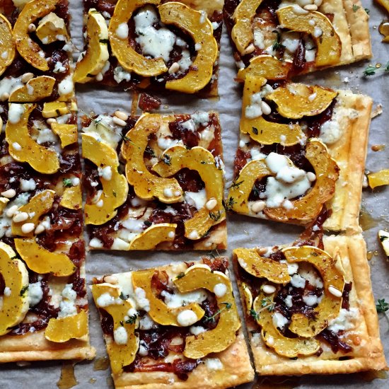 Squash & Caramelized Onion Tart