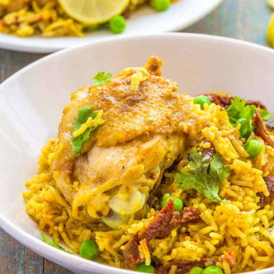 One Pot Curried Chicken and Rice