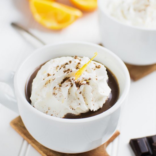 Boozy Orange Hot Chocolate