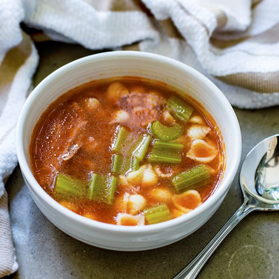 Mediterranean Tomato Chicken Soup