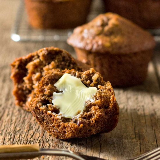 Pumpkin Butter All Bran Muffins