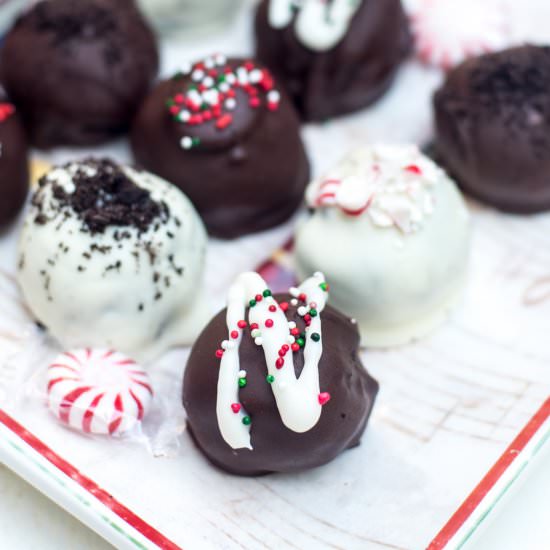 Holiday Oreo Cookie Balls