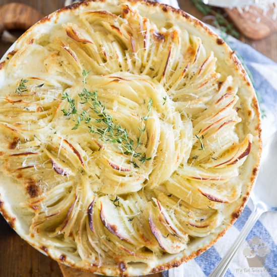 Hasselback Scalloped Potatoes