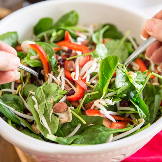 Loaded Spinach Salad