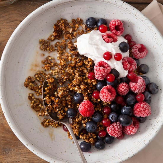 Low Fat Gingerbread Granola