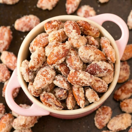 Stovetop Sugar Free Candied Almonds