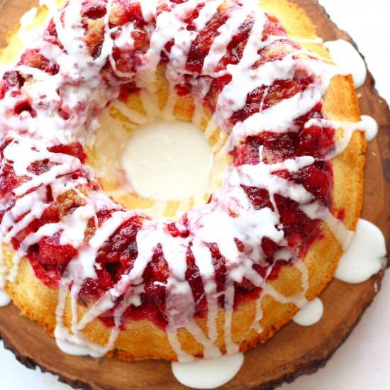 Glazed Cranberry Lemon Cake