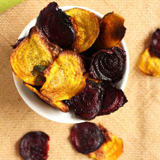 Oven Baked Beet Chips