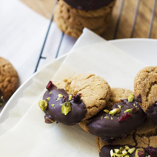 Dark Chocolate Ginger Cookies