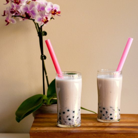 Easy Red Bean Bubble Tea