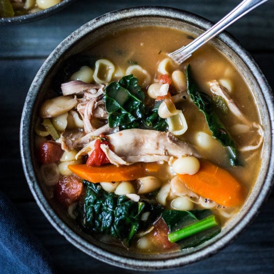 Turkey Minestrone Soup