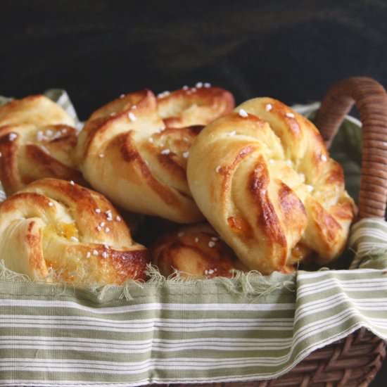 Orange Brioche Rolls