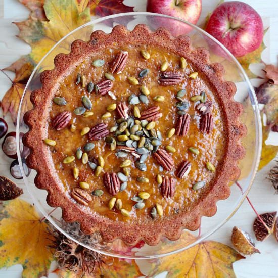 Apple Cake with Nuts and Seeds