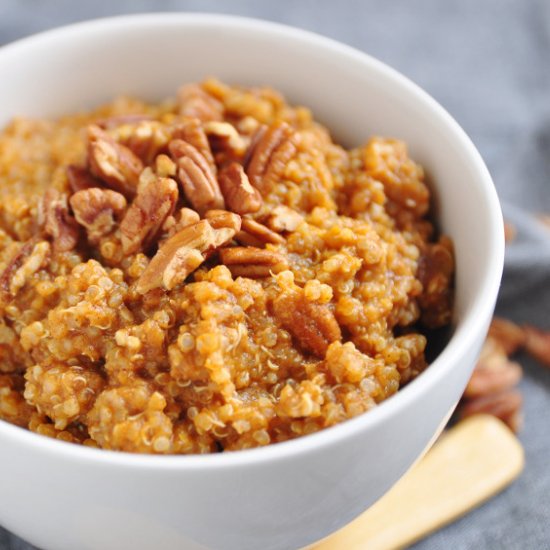 Pumpkin Pie Breakfast Quinoa