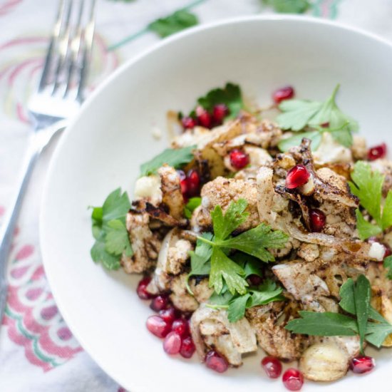 Roasted Cauliflower with Tahini