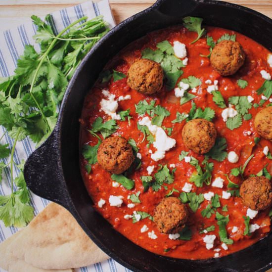 Spicy Falafel Shakshuka