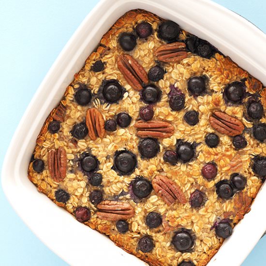 Blueberry Ricotta Baked Oatmeal