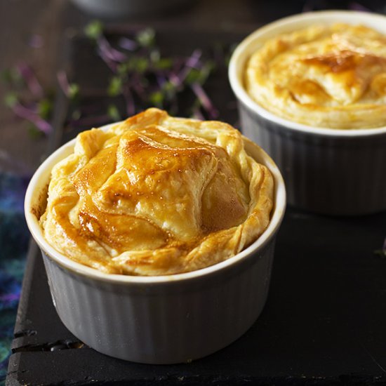 Chicken, Leek and Mushroom Pot Pies