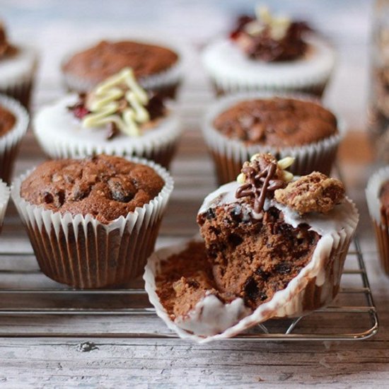 Christmas Cake Muffins