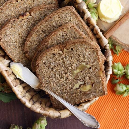 Healthy Pumpkin Bread with Walnuts