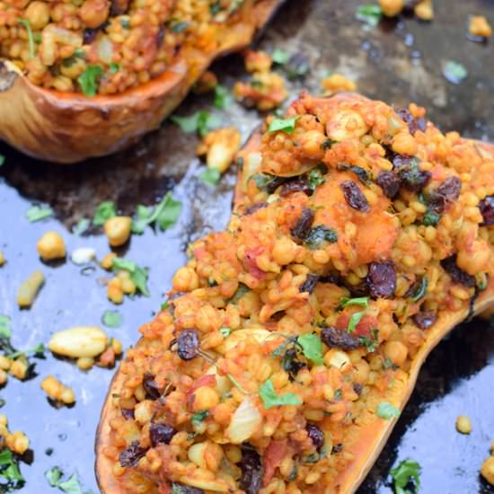 Moroccan-Style Stuffed Butternut