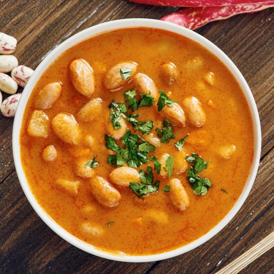 Sweet Potato & Cannellini Bean soup