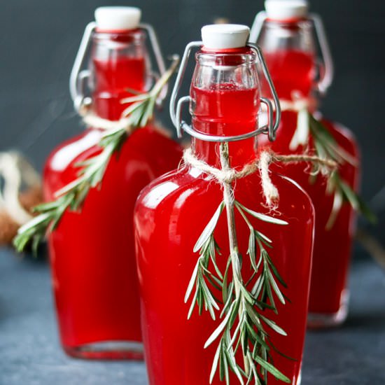 Fresh Cranberry Vodka Spritzers