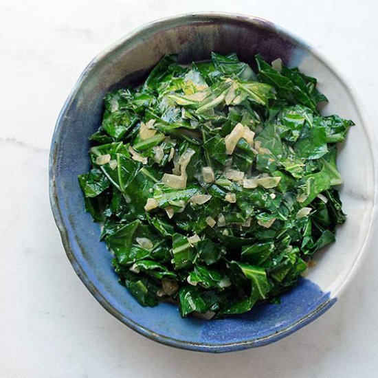 Creamy Vegan Greens and a Food Safe