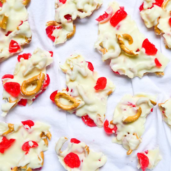 White Chocolate Cherry Bark