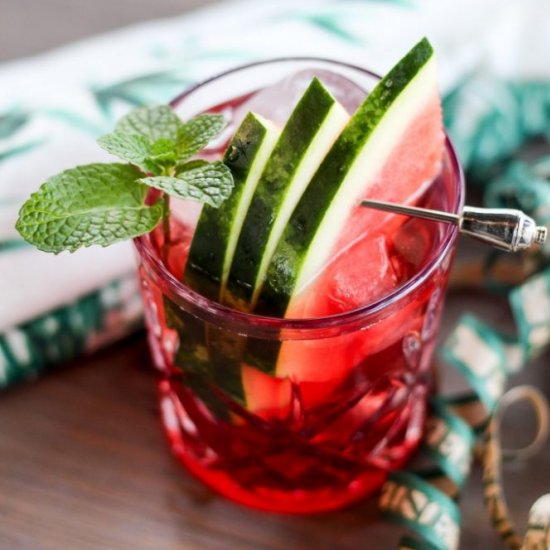 Watermelon Cherry Mocktail