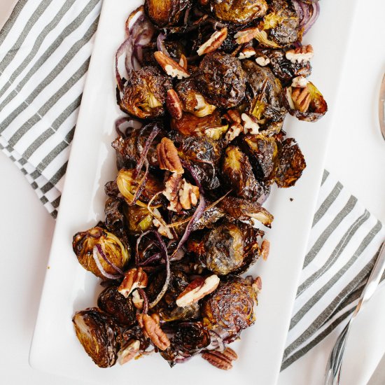 Balsamic Roasted Brussels Sprouts