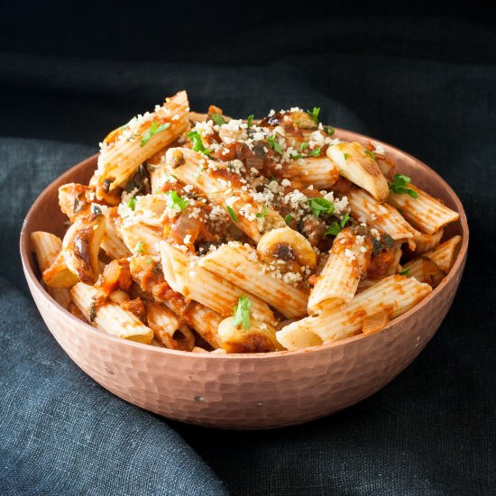 Spicy Smoked Tomato Sauce Penne