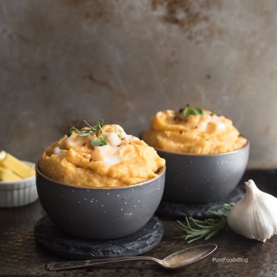 Skinny butternut squash mash