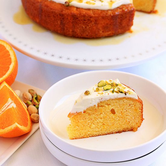 Orange Semolina Cake with Yoghurt