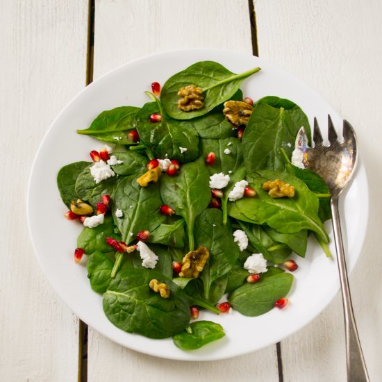 Pomegranate Spinach Salad