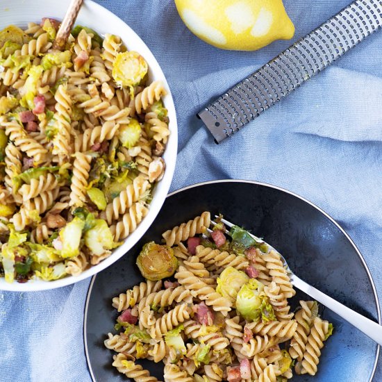 Brussels Sprouts & Lemon Pasta