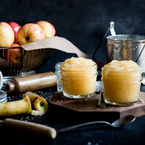 Homemade apple sauce