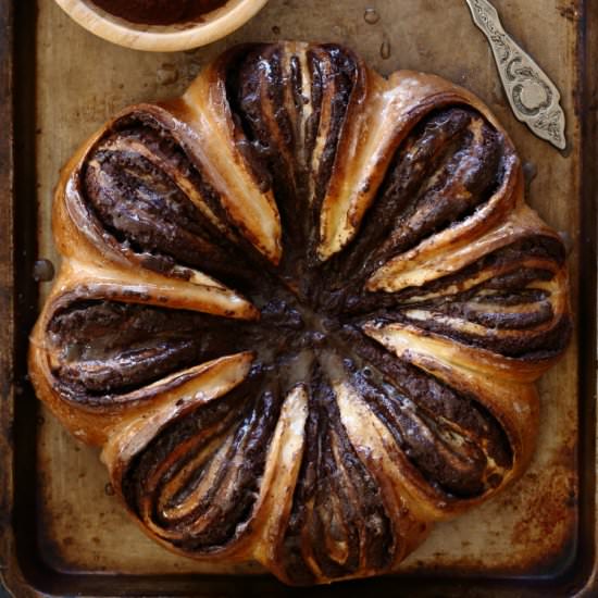 Chocolate flower cake