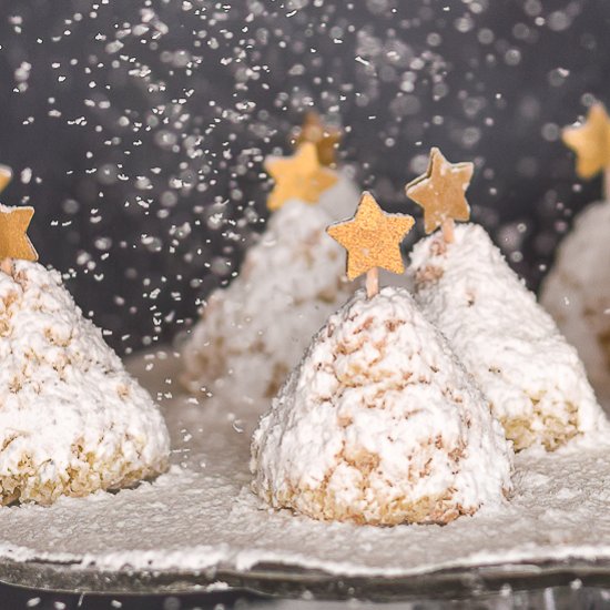 Snowy Coconut Christmas Tree Cookie