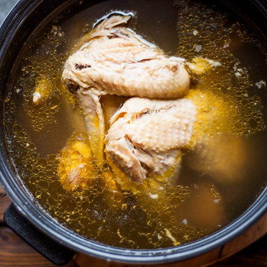 Chicken Soup/Stock with Mushroom