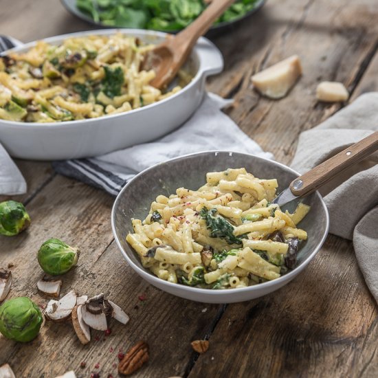 Mac and Cheese with Cabbage