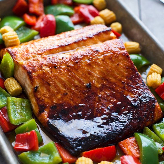 Sweet & Sour Baked Salmon