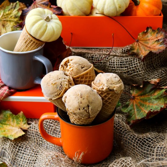 Pumpkin Dulce de Leche Ice Cream