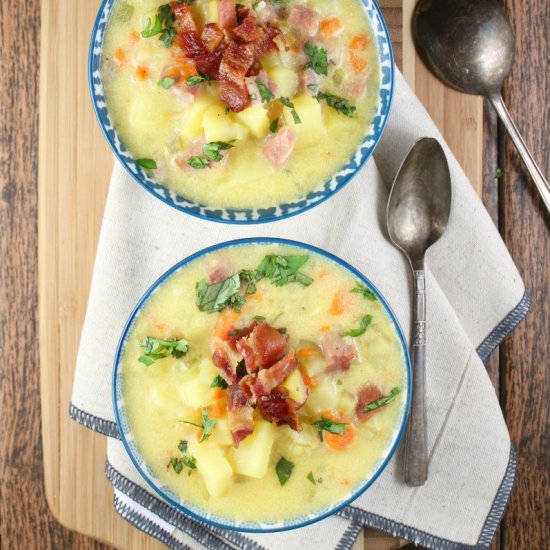 Creamy Ham & Potato Soup